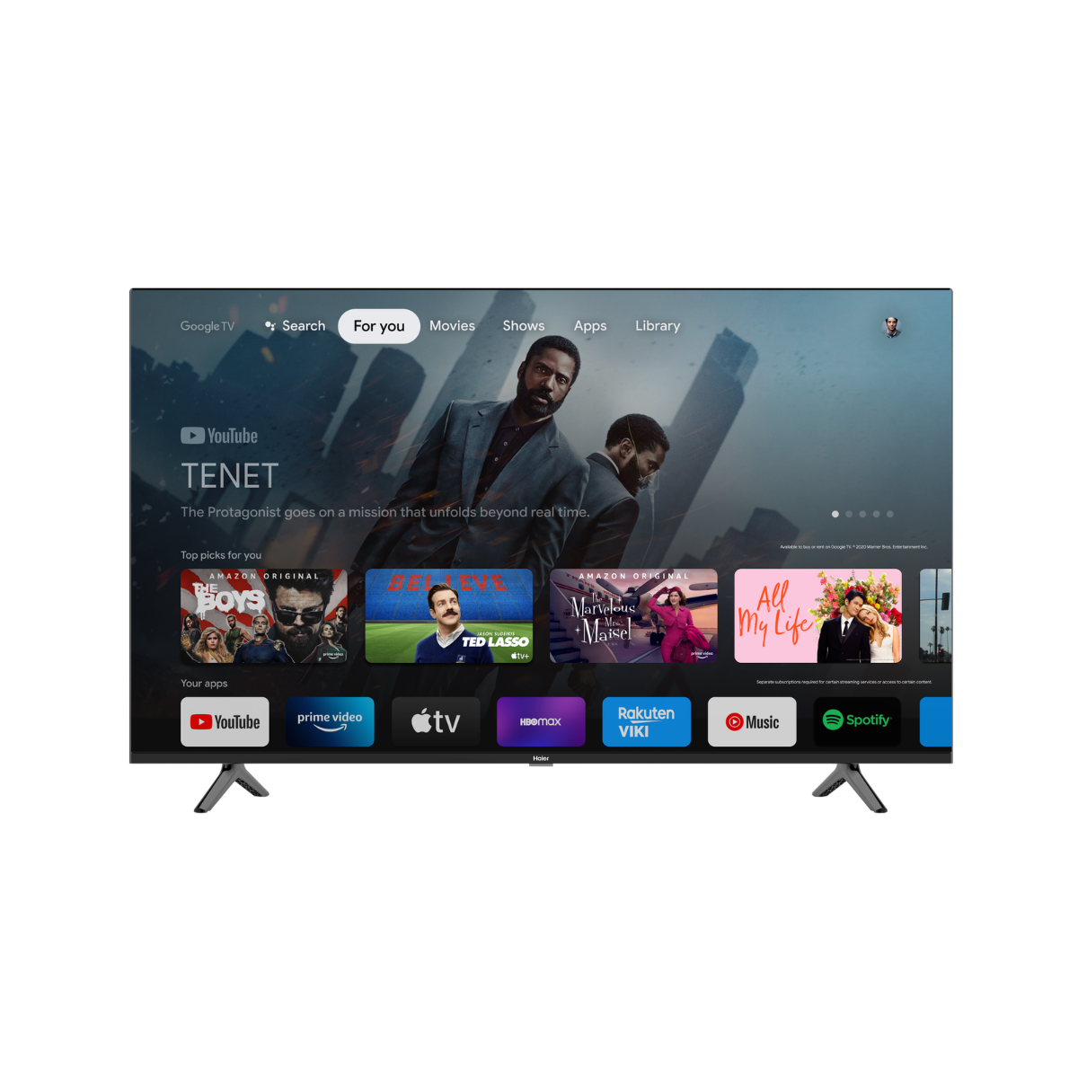 HAIER H65K700UG 65IN Android Television Haier