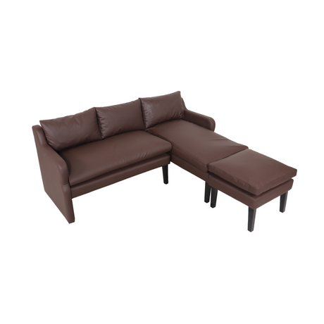 CHOLO L-Shape Sofa with Ottoman Affordahome