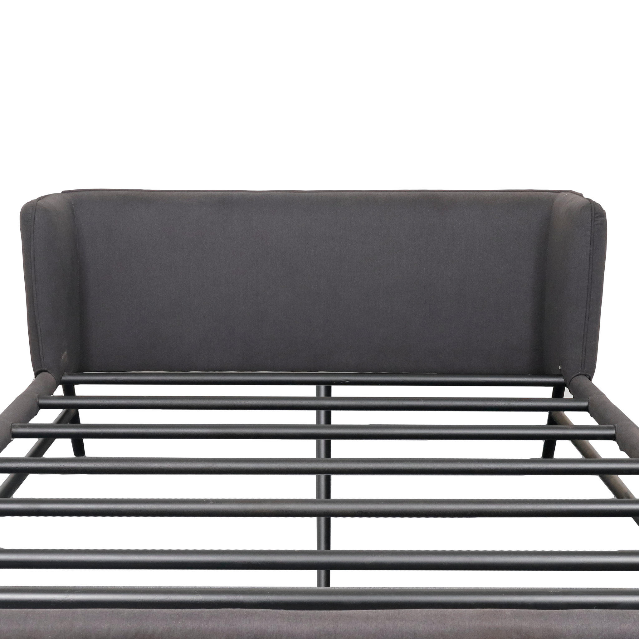 HENZEL Metal Bed Frame w/ Upholstered Head Board AF Home