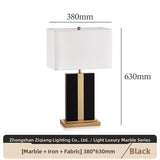 Milano Glow - Aeson - N149 - American-Style Minimalist Marble Table Lamp with Modern LED Design, Elegant Ambient Lighting for Stylish Interiors - Living Room / Bedroom / Bedside / Study Milano
