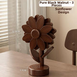 Timberra - Misty - SunBloom Wooden Heat-Proof Placemat - Dining Room / Kitchen Timberra