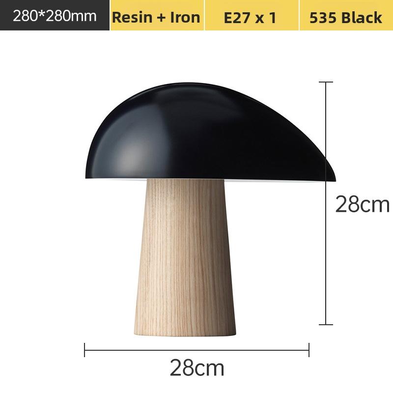 Milano Glow - Airo - N535 - Scandinavian Wabi-Sabi Mushroom Table Lamp with Soft Minimalist Design, Warm Ambient Lighting for Calm and Cozy Spaces - Bedroom / Bedside / Kids Room / Hotel / B&B Milano