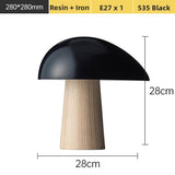 Milano Glow - Airo - N535 - Scandinavian Wabi-Sabi Mushroom Table Lamp with Soft Minimalist Design, Warm Ambient Lighting for Calm and Cozy Spaces - Bedroom / Bedside / Kids Room / Hotel / B&B Milano