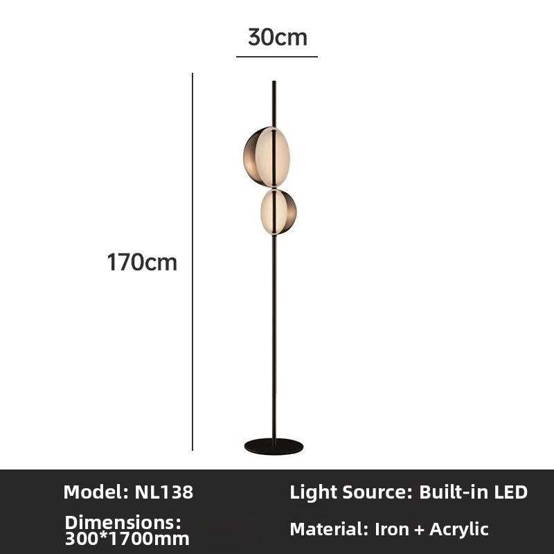 Milano Glow - Aerisio - Nl121 - Nordic Fisherman Floor Lamp with Sculptural Designer Form, Artistic Ambient Lighting for Modern Statement Interiors - Living Room / Bedroom / Sofa Area / Model Room Milano
