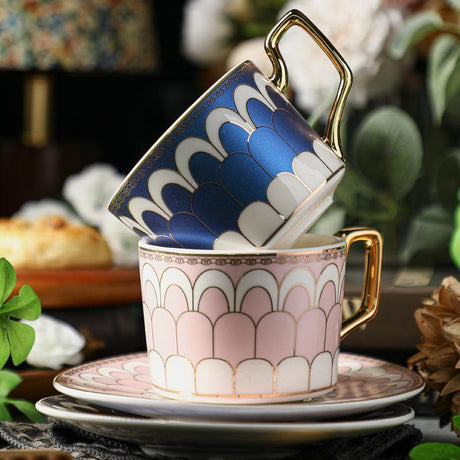 CUPURA Kiro - European Luxury Ceramic Coffee Cup & Saucer Set - Elegant Gift Box Collection CUPURA