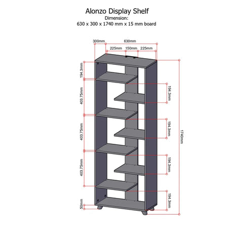 Blowout Sale - Alonzo Shelves AF Home