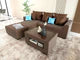 Angelo L-shape Sofa Set with Center Table Furnigo