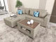 Angelo L-shape Sofa Set with Center Table Furnigo