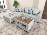 Angelo L-shape Sofa Set with Center Table Furnigo