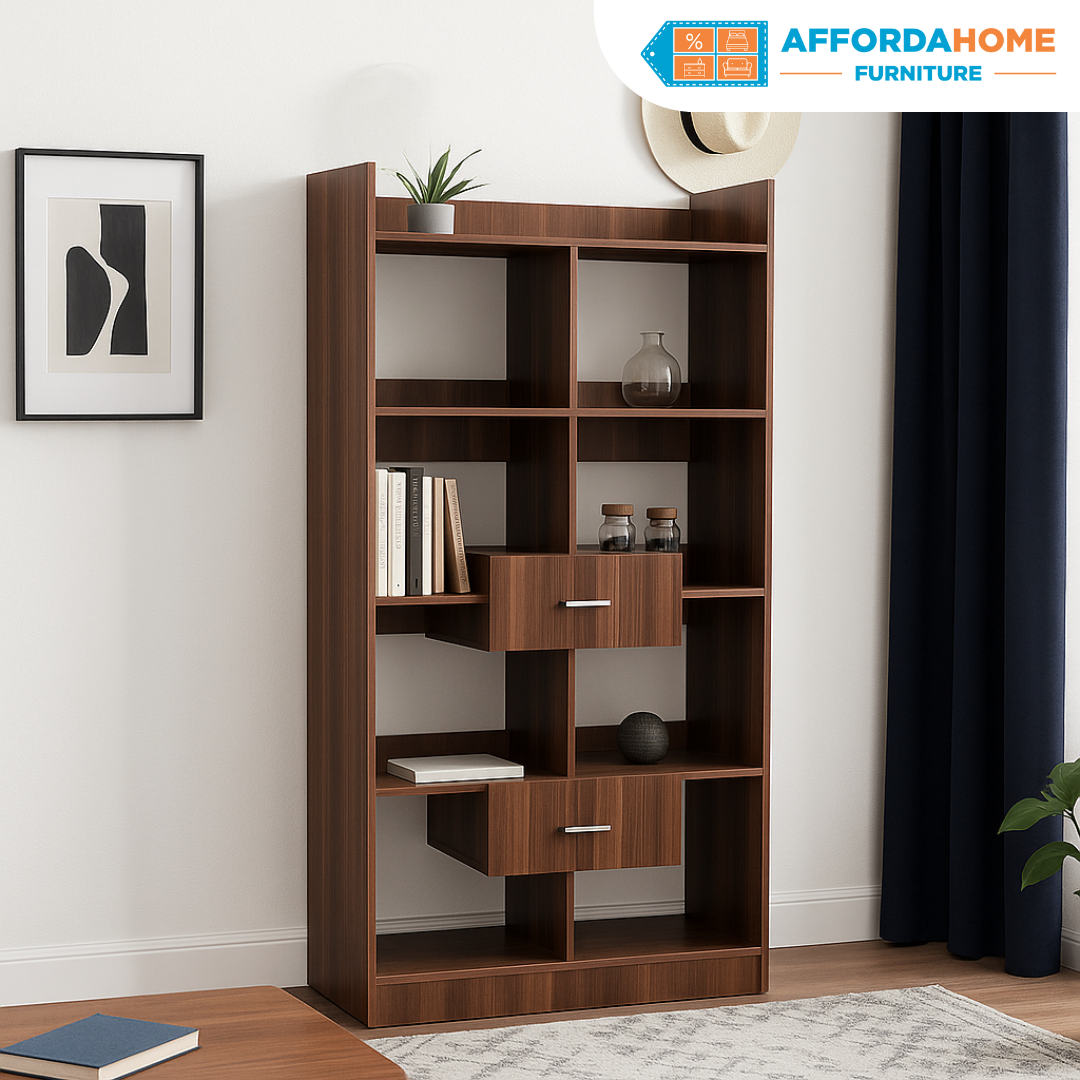 ANIKA Book Shelf with Drawer Affordahome
