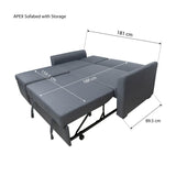 APEX Sofabed with Storage Furnigo