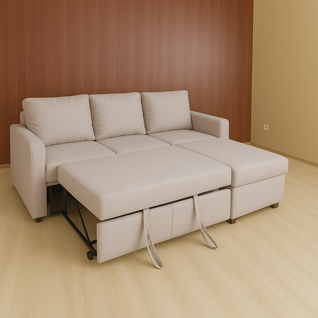 APEX Sofabed with Storage Ottoman Furnigo