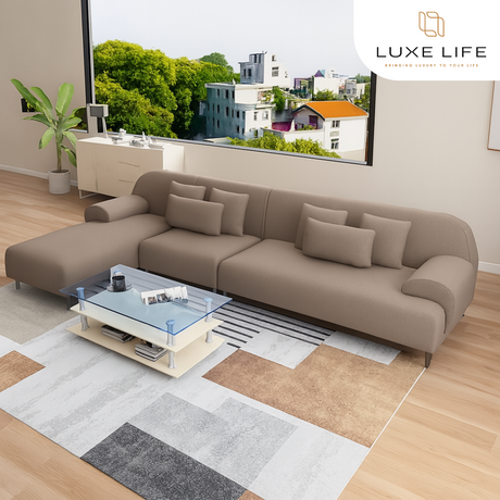 ARDEN L-Shape Fabric Sofa Luxe Life PH