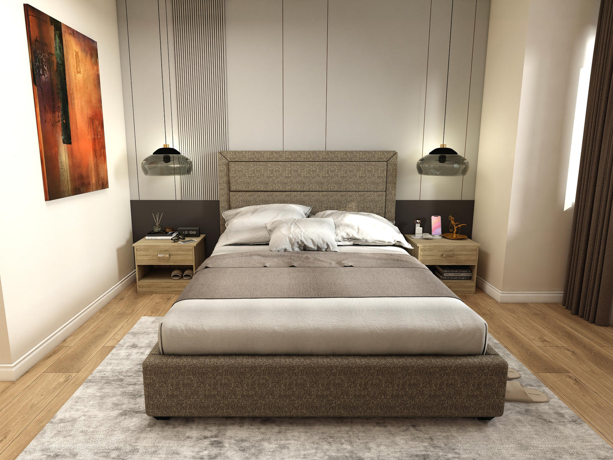 ARNY Upholstered Bed Frame Furnigo