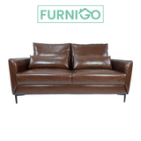 ASTRID 2-Seater Leather Sofa Furnigo