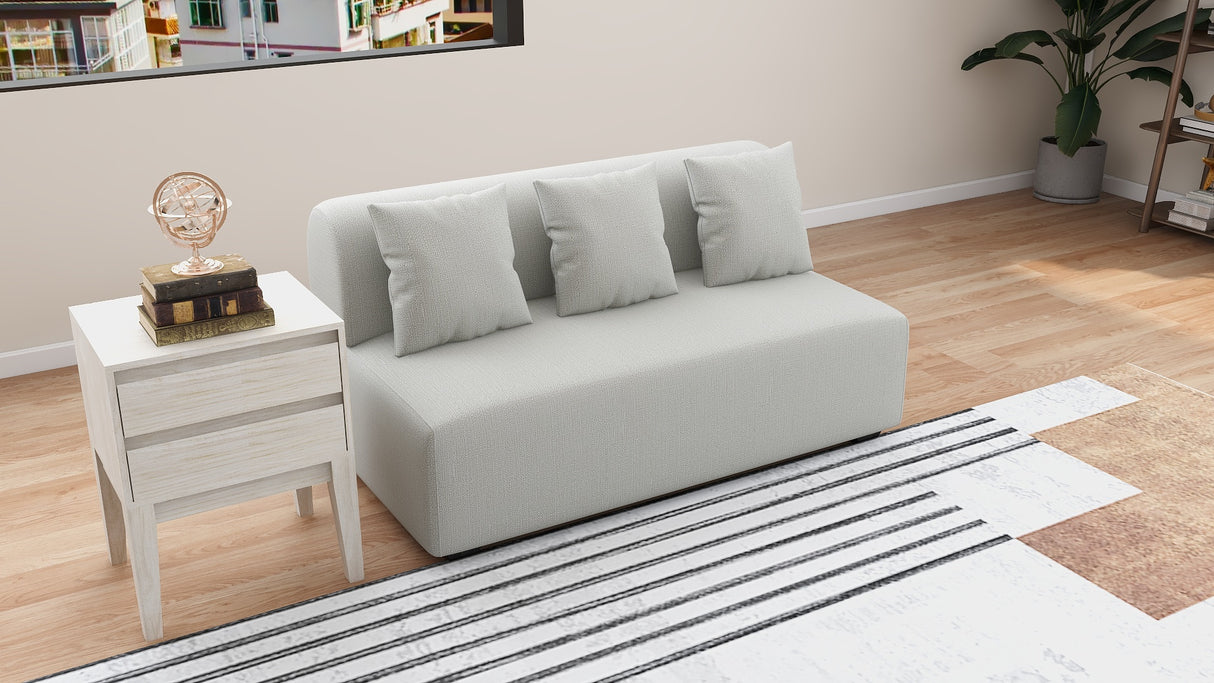 AARON 2-Seater Fabric Sofa Affordahome