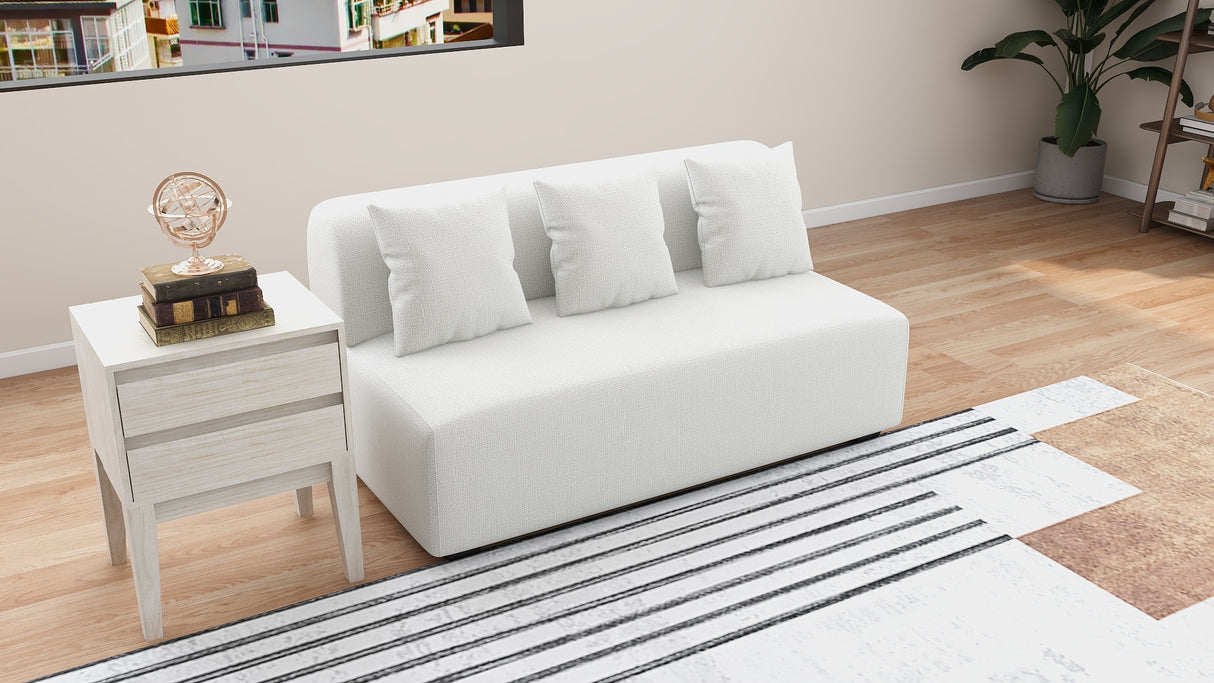 AARON 2-Seater Fabric Sofa Affordahome