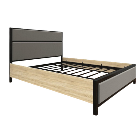 ALMIRA v2 Single Metal Bed Frame Furnigo