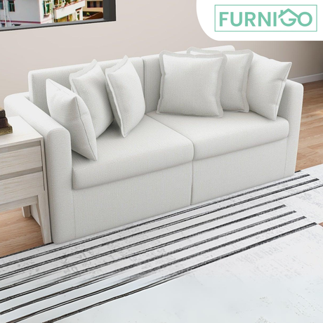 ALGIA 3-Seater Fabric Sofa Furnigo