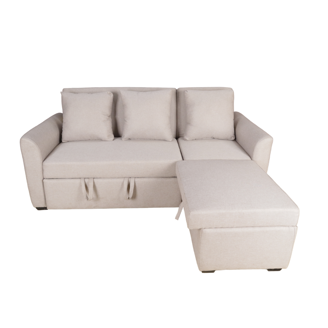 APEX Sofabed with Storage Ottoman Furnigo