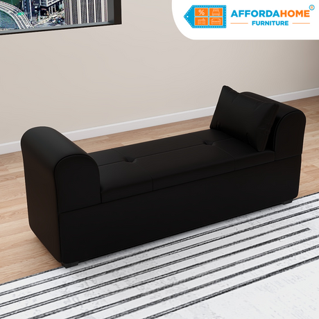 APOLO Bench Leather Sofa Affordahome