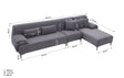 Arden L-Shape Fabric Sofa Luxe Life PH
