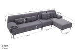 ARDEN L-Shape Fabric Sofa Furnigo