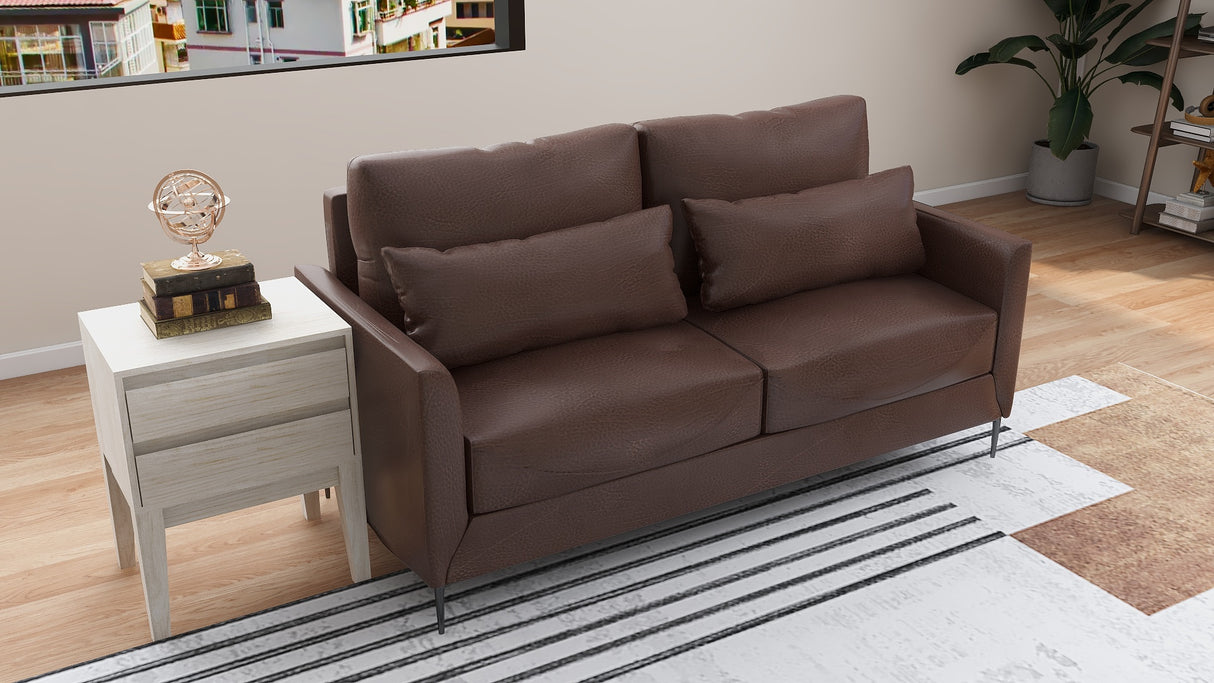 ASTRID 3-Seater Leather Sofa Furnigo