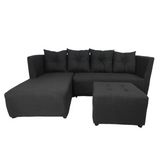 AUDREY L Shape Fabric Sofa Furnigo