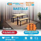 BASTILLE Dining Set without Cushion | FREE WATER STAND | Payday Sale Affordahome