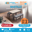 BASTILLE Dining Set with Cushion | FREE WATER STAND | Payday Sale Affordahome