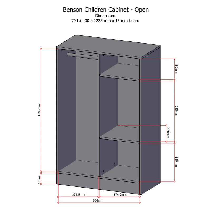 Blowout Sale - Benson Children Cabinet AF Home
