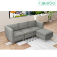 BLAINE L-Shape Fabric Sofa Furnigo