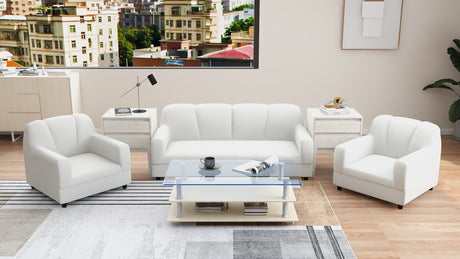 BERN 3-1-1 Fabric Sofa Set Affordahome