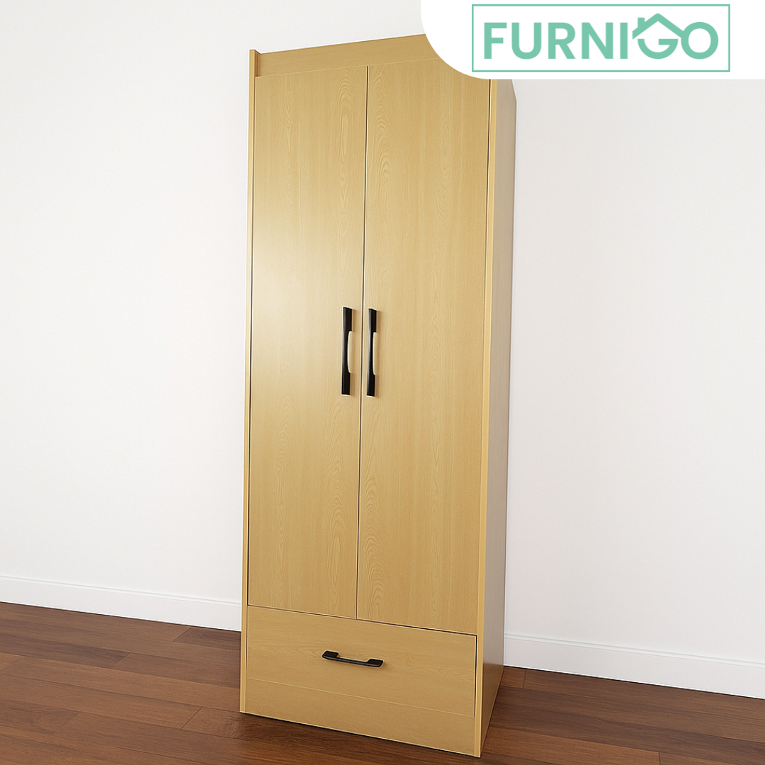 CARMINE 2 Door Wardrobe Furnigo
