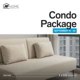 Condo Package | Sofa Bed - Blythe TV Rack - Ashes Side Table - Zyra Round Table - Modena Dining Set with Cushion 4-Seater AF Home