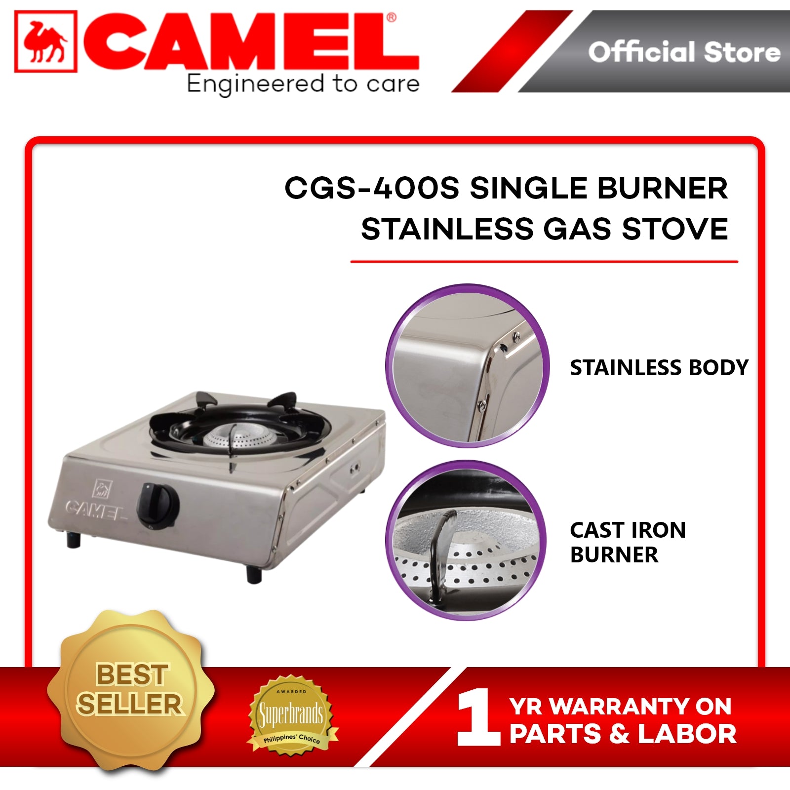 CAMEL CGS-400S Gas Stove Camel