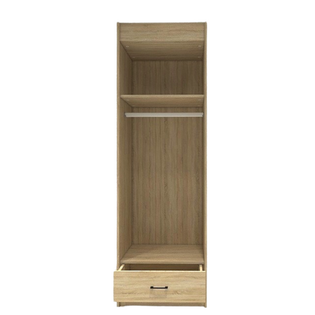 CARMINE 2 Door Wardrobe Affordahome