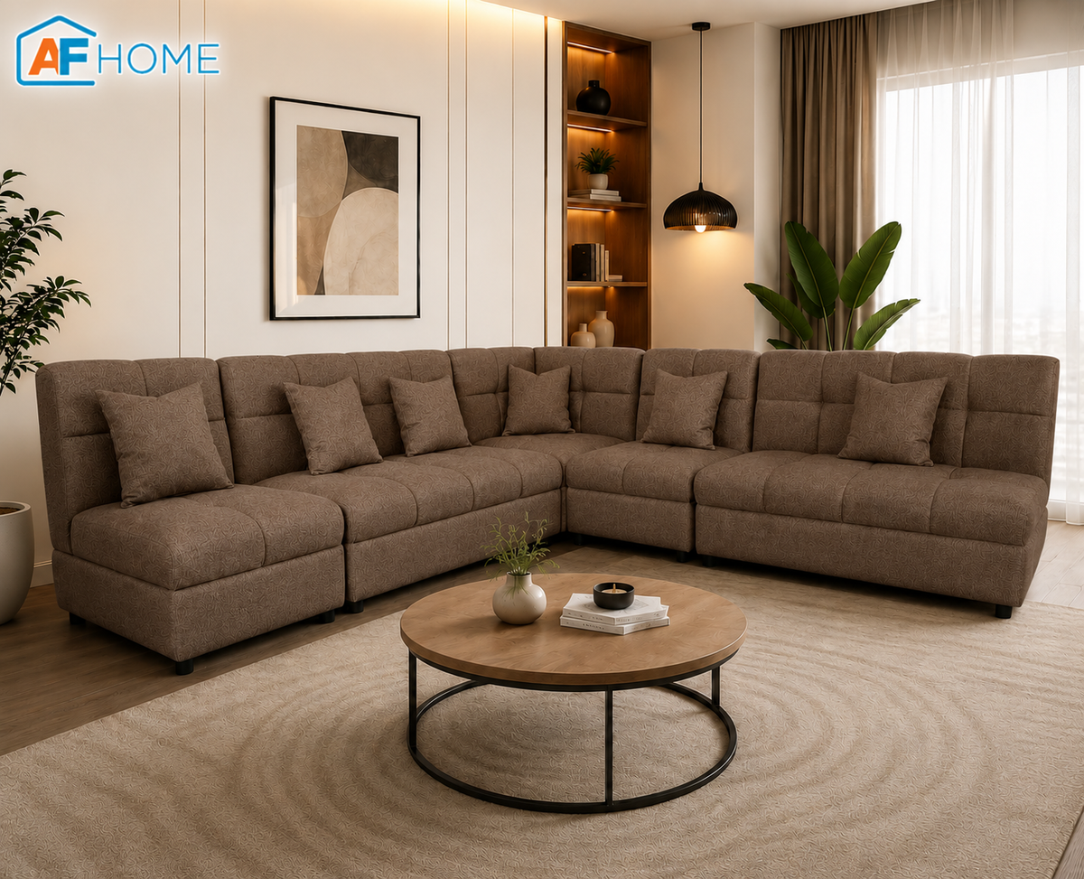El Grande L-shape Fabric Sofa Luxe Life PH