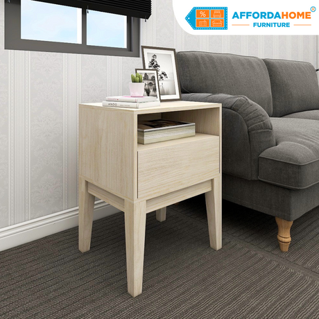 COOPER 1-Drawer Side Table Affordahome