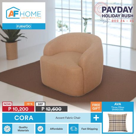 CORA Accent Fabric Chair Furnigo