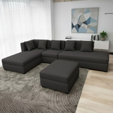 Russel L-shape Fabric Sofa with Ottoman Luxe Life PH