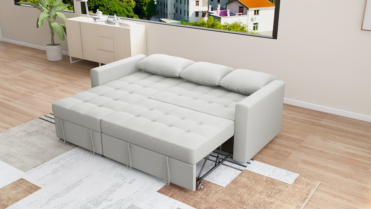 DARCY Sofabed with Storage Chaise Furnigo