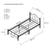JEN Metal Bedframe Affordahome