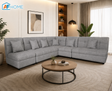 El Grande L-shape Fabric Sofa Luxe Life PH