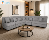 El Grande L-shape Fabric Sofa Luxe Life PH