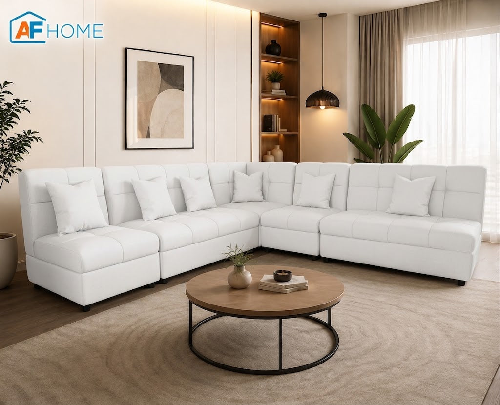 El Grande L-shape Fabric Sofa Luxe Life PH