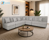 El Grande L-shape Fabric Sofa Luxe Life PH