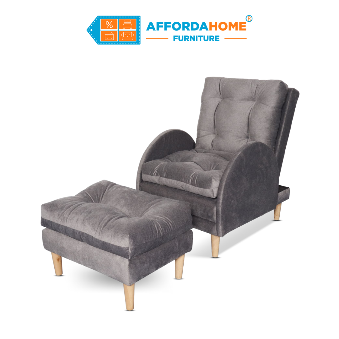 FIONA Reclining Fabric Chair Affordahome