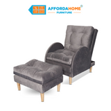 FIONA Reclining Fabric Chair Affordahome